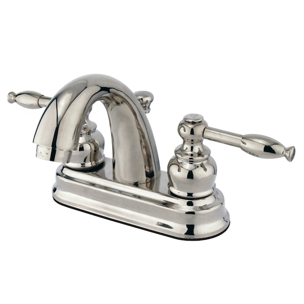 4" Centerset Bathroom Faucet, Brushed Nickel